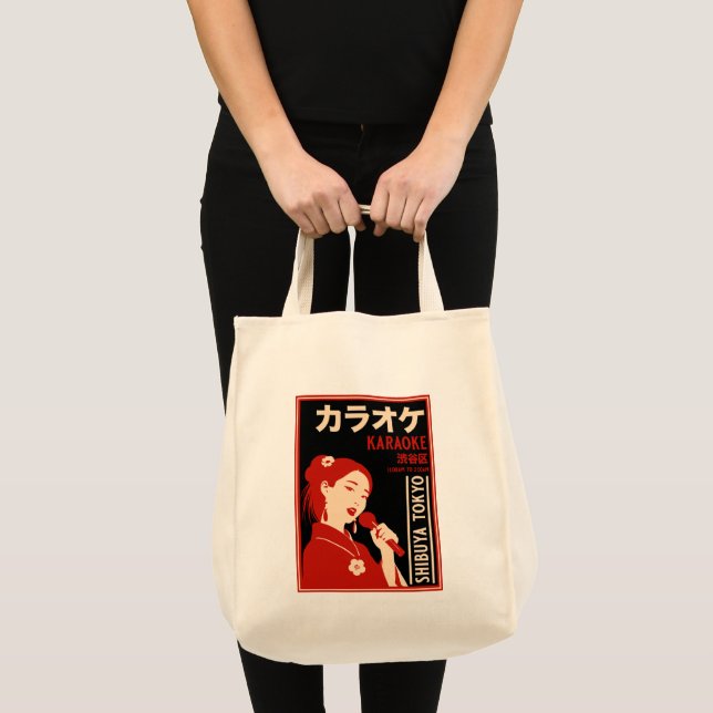 Bolsa Tote Karaoke Shibuya Tokyo (Frente (produto))
