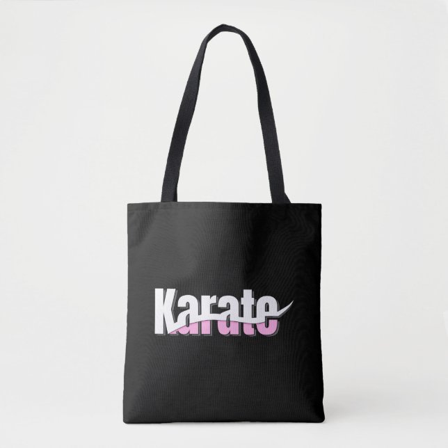 Bolsa Tote Karate Martial Arts Girly Pink (Frente)