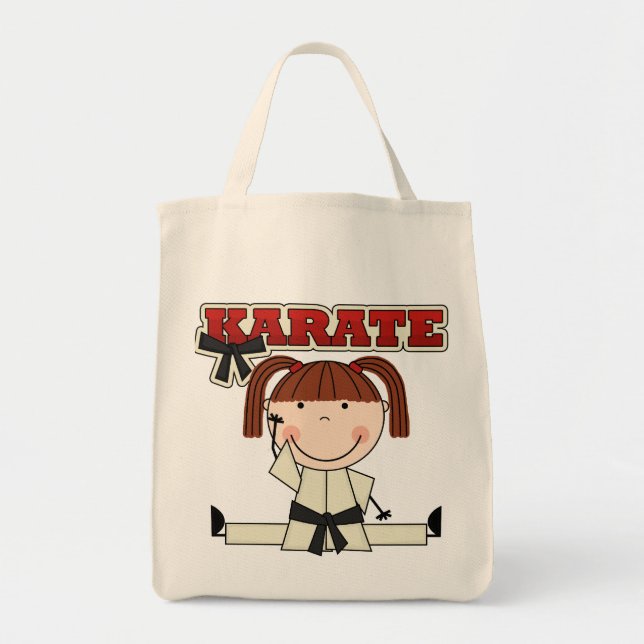 Bolsa Tote KARATÉ - t-shirt e presentes triguenhos da menina (Frente)