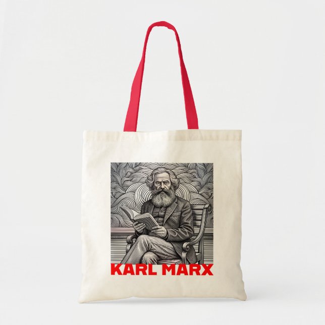Bolsa Tote Karl Marx Cote Design - Seja a mudança! (Frente)