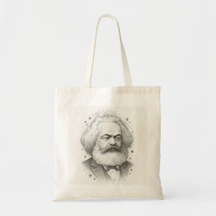 Bolsa Tote Karl Marx Portrait design
