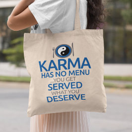Bolsa Tote Karma Não Tem Menu... Gráfico Yin Yang