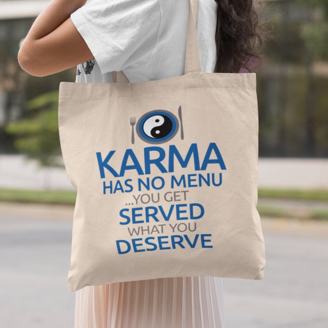 Bolsa Tote Karma Não Tem Menu... Gráfico Yin Yang (Criador carregado)