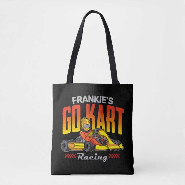 Bolsa Tote Kart Racing Motorsport Personalizado (Frente)