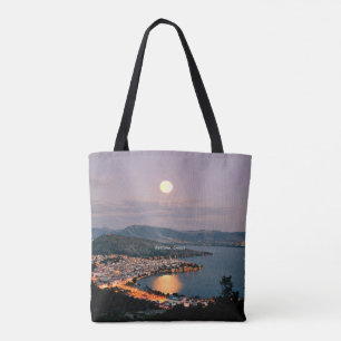 Bolsa Tote Kastoria, Grécia (etiquetada, Noite de Lua