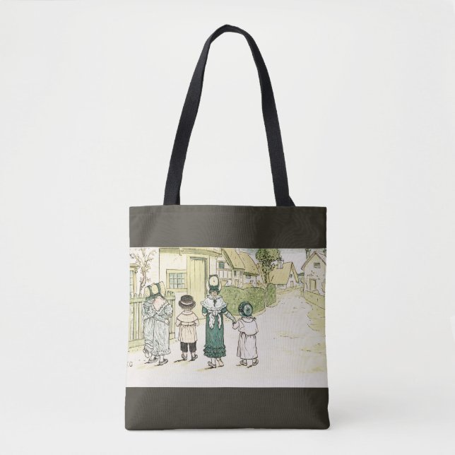 Bolsa Tote Kate Greenaway: Sob a Cinza da janela (Frente)