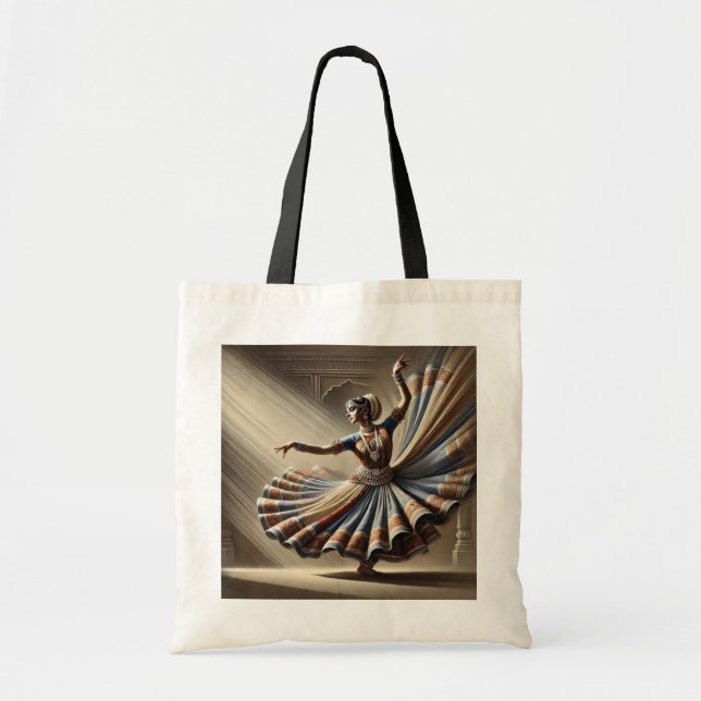 Bolsa Tote Kathak Indian Dancer (Frente)