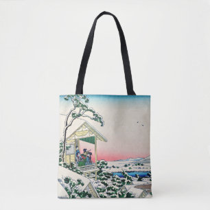 Bolsa Tote Katsushika Hokusai - Casa de chá em Koishikawa
