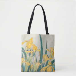Bolsa Tote Katsushika Hokusai - Gafanhoto e Iris