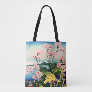 Bolsa Tote Katsushika Hokusai - Gotenyama, Tokaido, Shinagawa