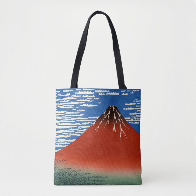 Bolsa Tote Katsushika Hokusai - Vento fino, Bom dia (Frente)