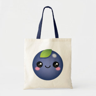 Bolsa Tote Kawaii Blueberry Tote Bag