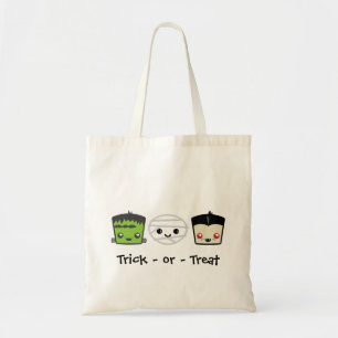 Bolsa Tote Kawaii Frankenstein Mummy Dracula Tote Bag