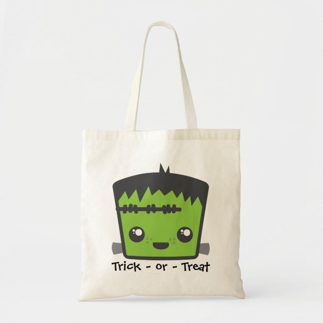 Bolsa Tote Kawaii Frankenstein Tote Bag (Frente)