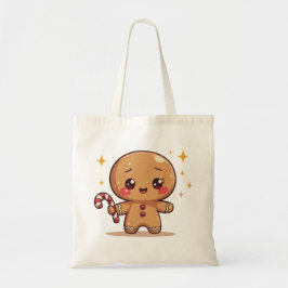 Bolsa Tote Kawaii Gingerbread Man Cute Christmas Tote Bag