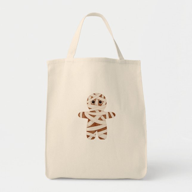 Bolsa Tote Kawaii Halloween Mummy Decoration (Frente)