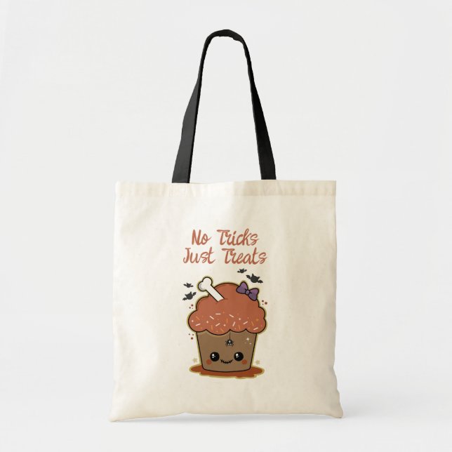 Bolsa Tote Kawaii Muffin Halloween (Frente)