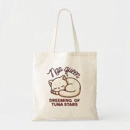 Bolsa Tote Kawaii Nap Queen Cat Dreaming Tote Bag