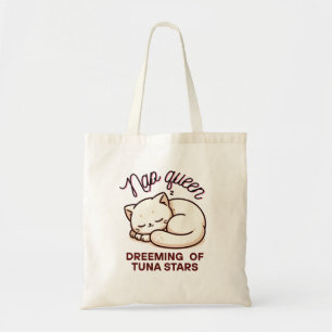 Bolsa Tote Kawaii Nap Queen Cat Dreaming Tote Bag