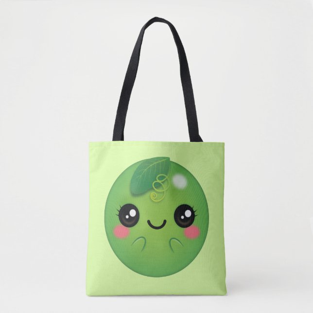 Bolsa Tote Kawaii Pea (Frente)