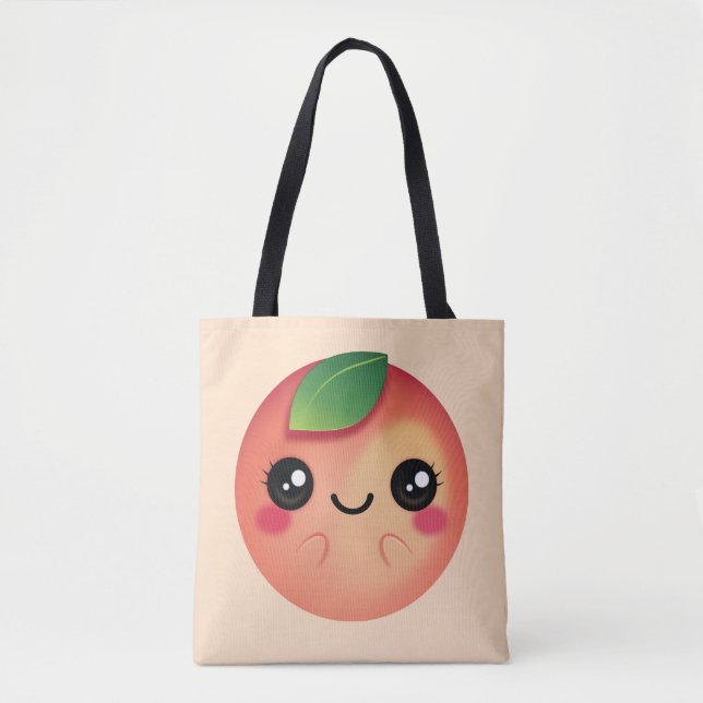 Bolsa Tote Kawaii Peach (Frente)
