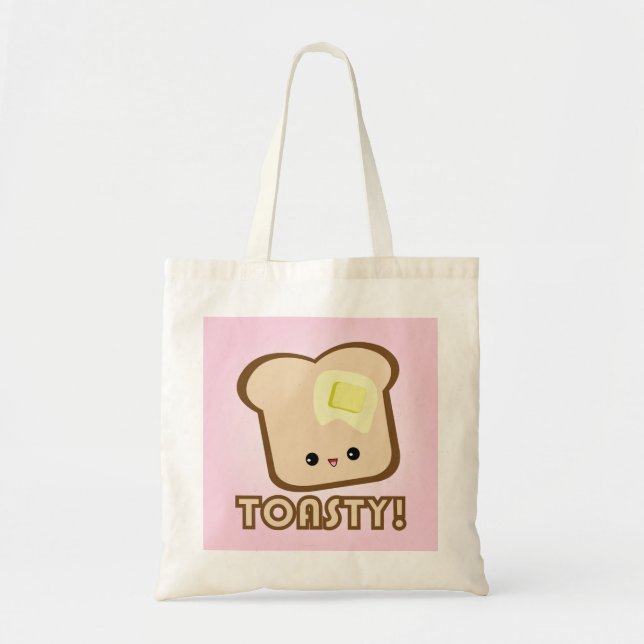 Bolsa Tote Kawaii quentinho! Sacola do brinde (Frente)