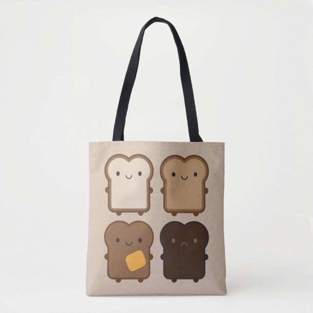 Bolsa Tote Kawaii Toast (Frente)