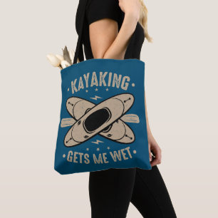 Bolsa Tote Kayaking me deixa molhado