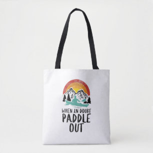 Bolsa Tote Kayaking Nature Retro