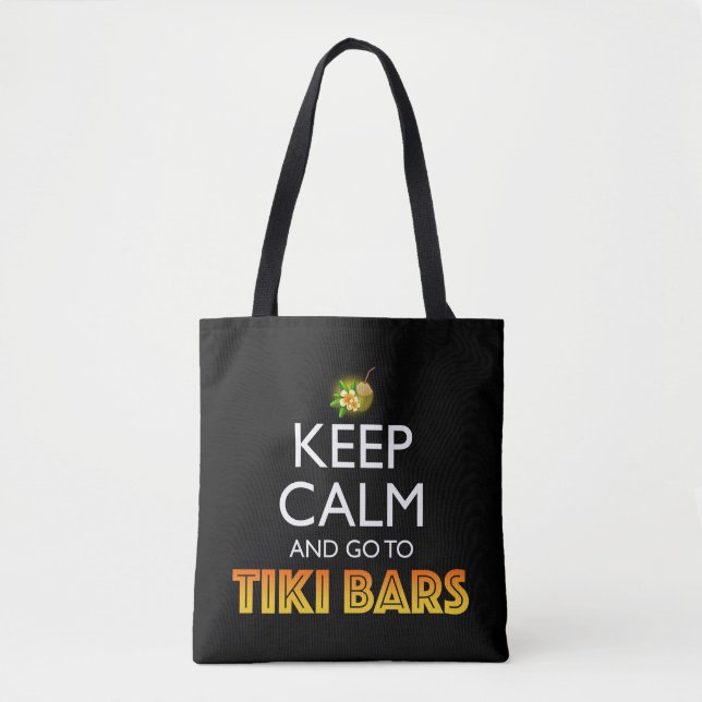 Bolsa Tote Keep Calm And Go To Tiki Bars (Frente)