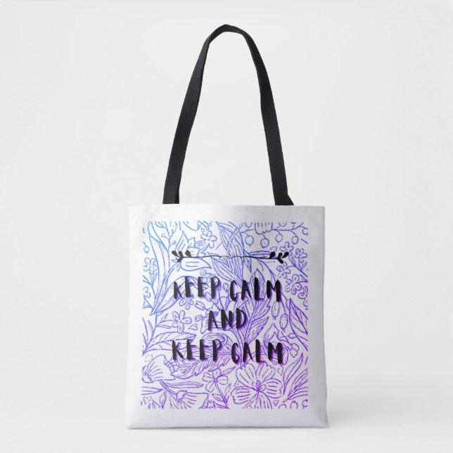 Bolsa Tote Keep calm and keep calm (Frente)