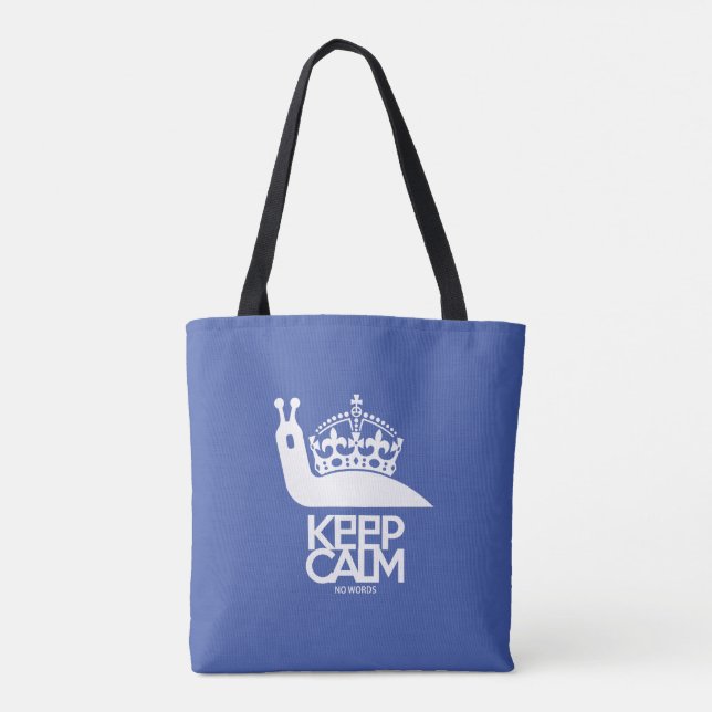 BOLSA TOTE KEEP CALM NO WORDS BY MASANSER (Verso)