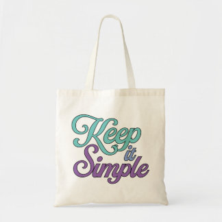 Bolsa Tote Keep It Simple Tote Bag (Purple)