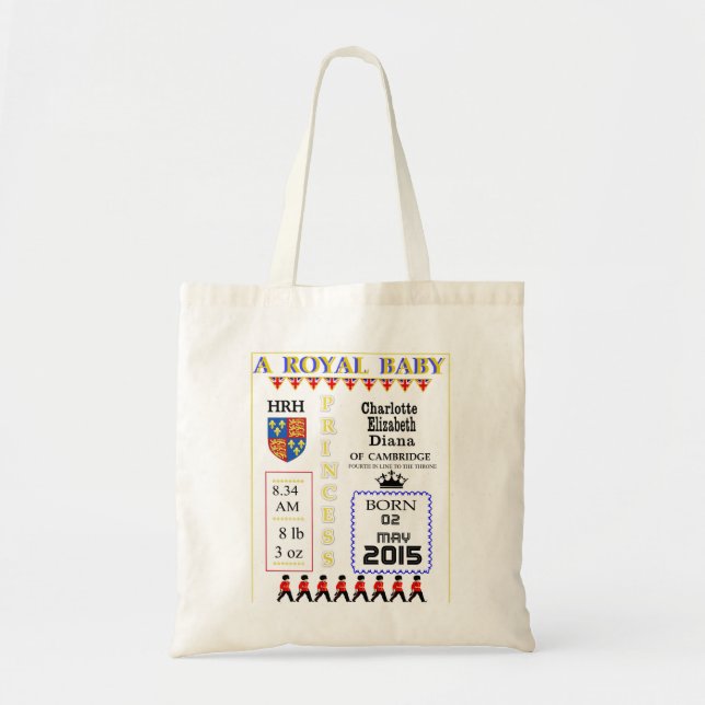Bolsa Tote Keepsakes Royal Princess Charlotte (Frente)