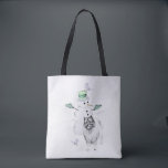 Bolsa Tote Keeshond Christmas Snowman Pinting Art<br><div class="desc">Retrato original de Cachorro Snowman de Natal Keeshond. Especializamo-nos em arte original engraçada e engraçada. Comprar isto para si próprio ou como um presente excelente para os teus amigos de Keeshond. Seja criativo - clique em PERSONALIZAR para adicionar/remover/alterar texto, redimensionar a imagem, alterar as cores ou qualquer outra coisa que...</div>