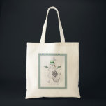 Bolsa Tote Keeshond Christmas Snowman Pinting Art<br><div class="desc">Retrato original de Cachorro Snowman de Natal Keeshond. Especializamo-nos em arte original engraçada e engraçada. Comprar isto para si próprio ou como um presente excelente para os teus amigos de Keeshond. Seja criativo - clique em PERSONALIZAR para adicionar/remover/alterar texto, redimensionar a imagem, alterar as cores ou qualquer outra coisa que...</div>