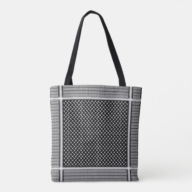 Bolsa Tote Keffiyeh palestino (Verso)