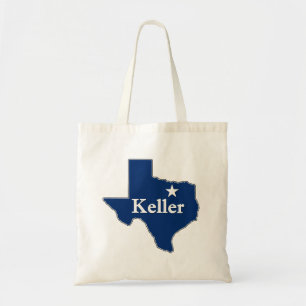 Bolsa Tote Keller, Texas Lone Star State Map Cute K Town