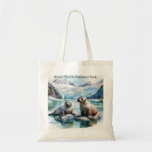 Kenai Fjords National Park Harbor Seals Tote Bag