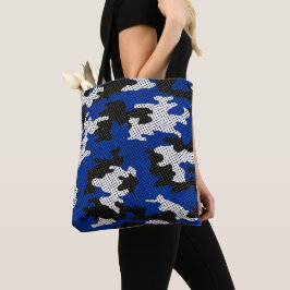 Bolsa Tote Kentucky Blue White Classic Camo Pattern