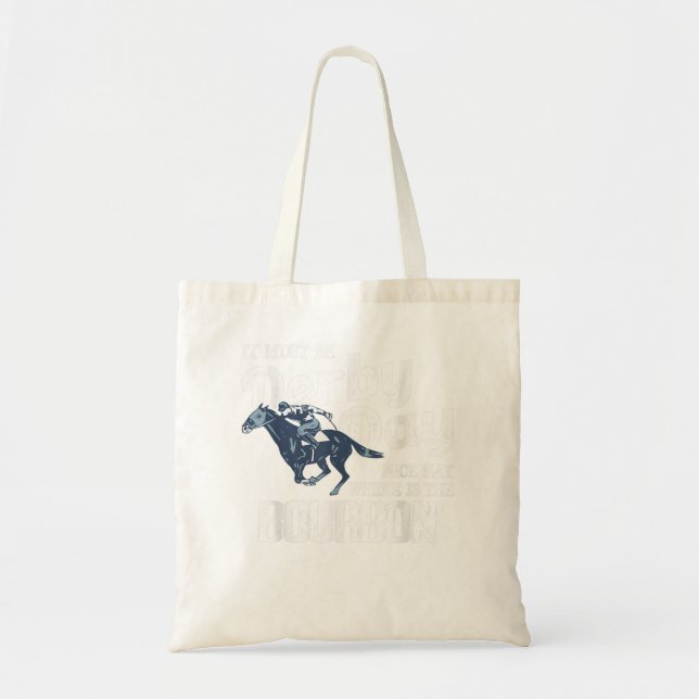 Bolsa Tote Kentucky Horse Racing Mint Juleps Funny Derby Day (Frente)