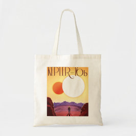 Bolsa Tote Kepler-16b: Pôr do Sol Solar Binário Arte Espacial