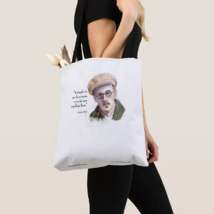 Bolsa Tote Kerr/London James Joyce & "Deus Falou" Citação
