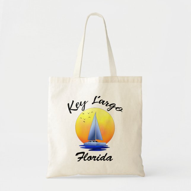Bolsa Tote Key Largo Florida Keys Navegando (Frente)