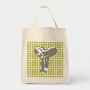 Bolsa Tote Khaki Safari Dot com Elefante Pop