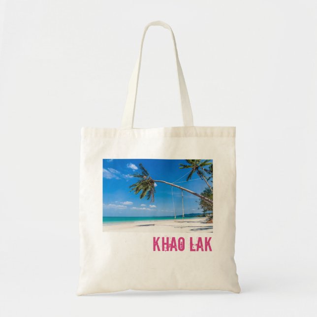 Bolsa Tote Khao Lak Phang-Nga Tailândia Praia Feriado do Pano (Frente)