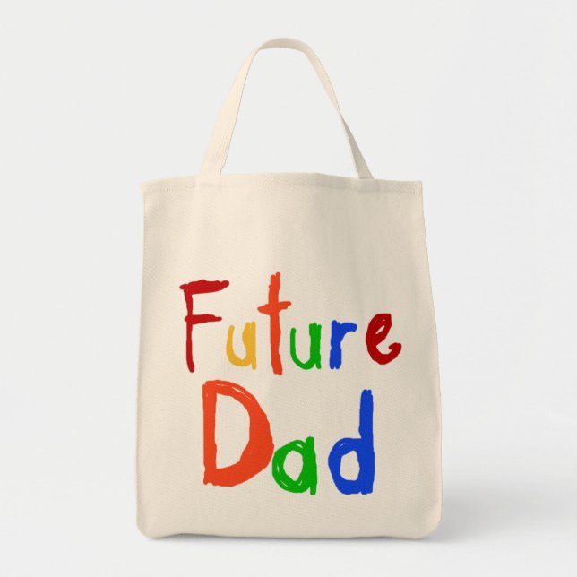 Bolsa Tote Kid Text Futuras T-shirts e Pais (Frente)