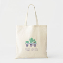 Bolsa Tote Kids Cactus Plantas Biblioteca Potente Tote Bag