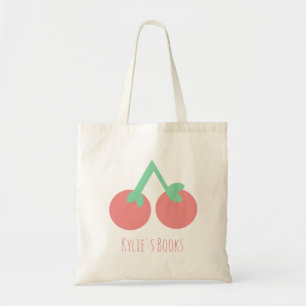 Bolsa Tote Kids Cherry Fruta Library Tote Bag