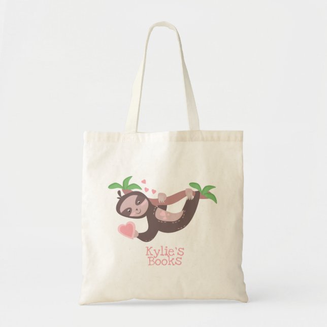 Bolsa Tote Kids Sloth Heards Clouds Biblioteca Catedral (Frente)